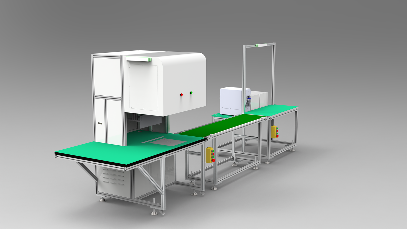 全規(guī)格料盤手動(dòng)貼標(biāo)流水線